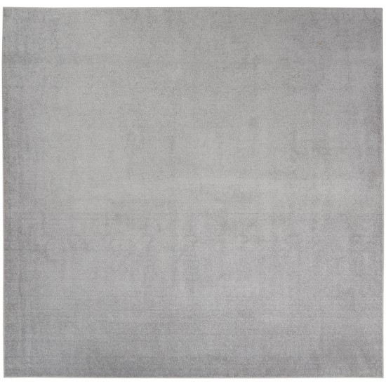 Nourison Essentials NRE01 Area Rug, Silver/Grey, 9' x Square