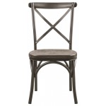 ACME Kaelyn II Side Chair (Set-2), Gray Oak & Sandy Gray