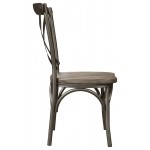 ACME Kaelyn II Side Chair (Set-2), Gray Oak & Sandy Gray