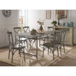 ACME Kaelyn II Side Chair (Set-2), Gray Oak & Sandy Gray