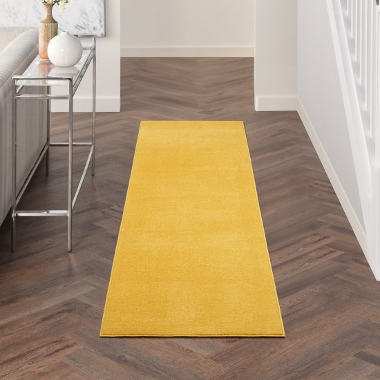 Nourison Essentials NRE01 Runner Rug, Yellow, 2' x 6'