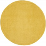 Nourison Essentials NRE01 Area Rug, Yellow, 4' x Round