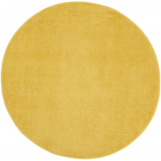 Nourison Essentials NRE01 Area Rug, Yellow, 4' x Round