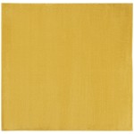 Nourison Essentials NRE01 Area Rug, Yellow, 5' x Square