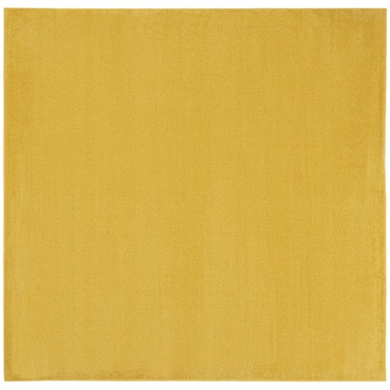 Nourison Essentials NRE01 Area Rug, Yellow, 5' x Square