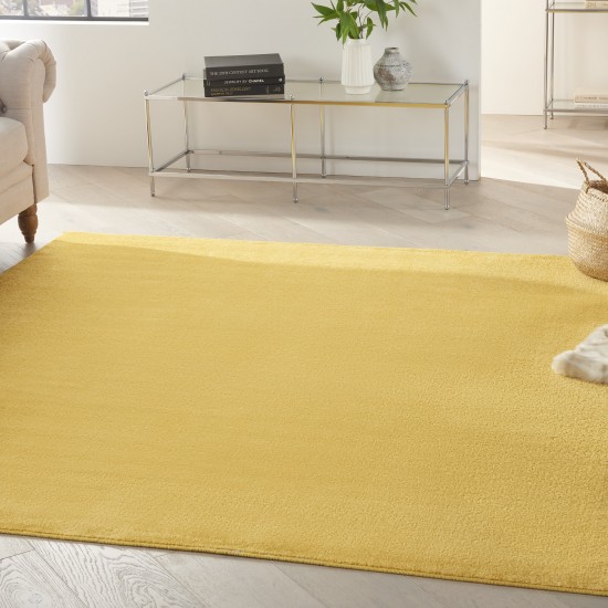 Nourison Essentials NRE01 Area Rug, Yellow, 5' x Square