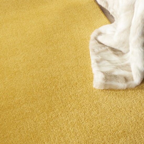 Nourison Essentials NRE01 Area Rug, Yellow, 5' x Square