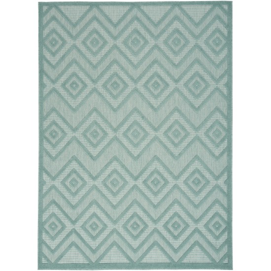 Nourison Versatile NRV01 Area Rug, Aqua/Teal, 4' x 6'