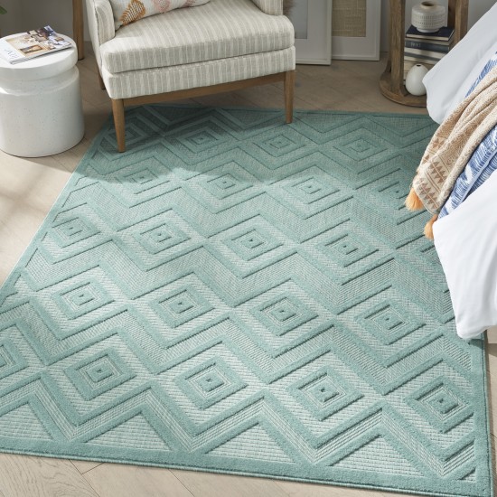 Nourison Versatile NRV01 Area Rug, Aqua/Teal, 4' x 6'