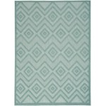 Nourison Versatile NRV01 Area Rug, Aqua/Teal, 5' x 7'