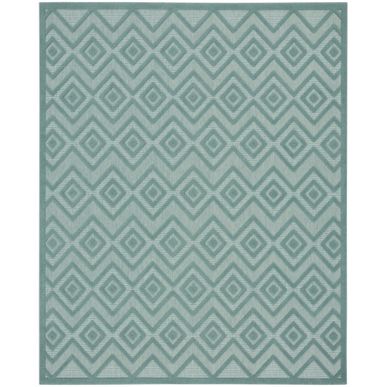 Nourison Versatile NRV01 Area Rug, Aqua/Teal, 7' x 10'