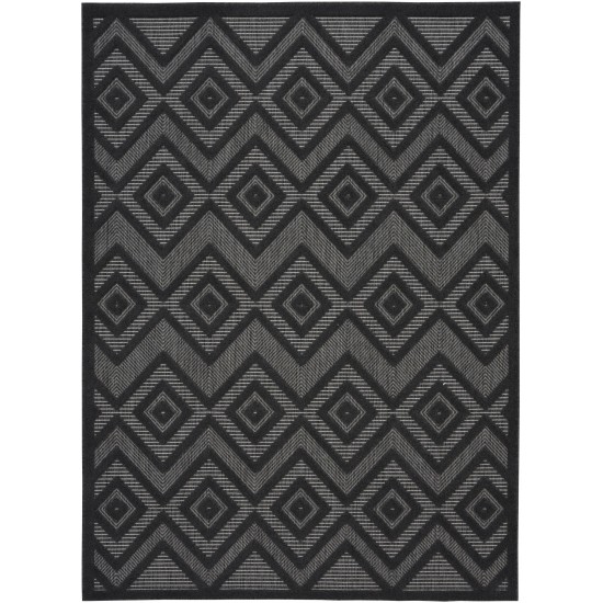 Nourison Versatile NRV01 Area Rug, Charcoal/Black, 5' x 7'