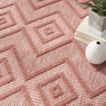 Nourison Versatile NRV01 Area Rug, Coral/Orange, 4' x 6'