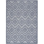 Nourison Versatile NRV01 Area Rug, Denim Blue, 4' x 6'