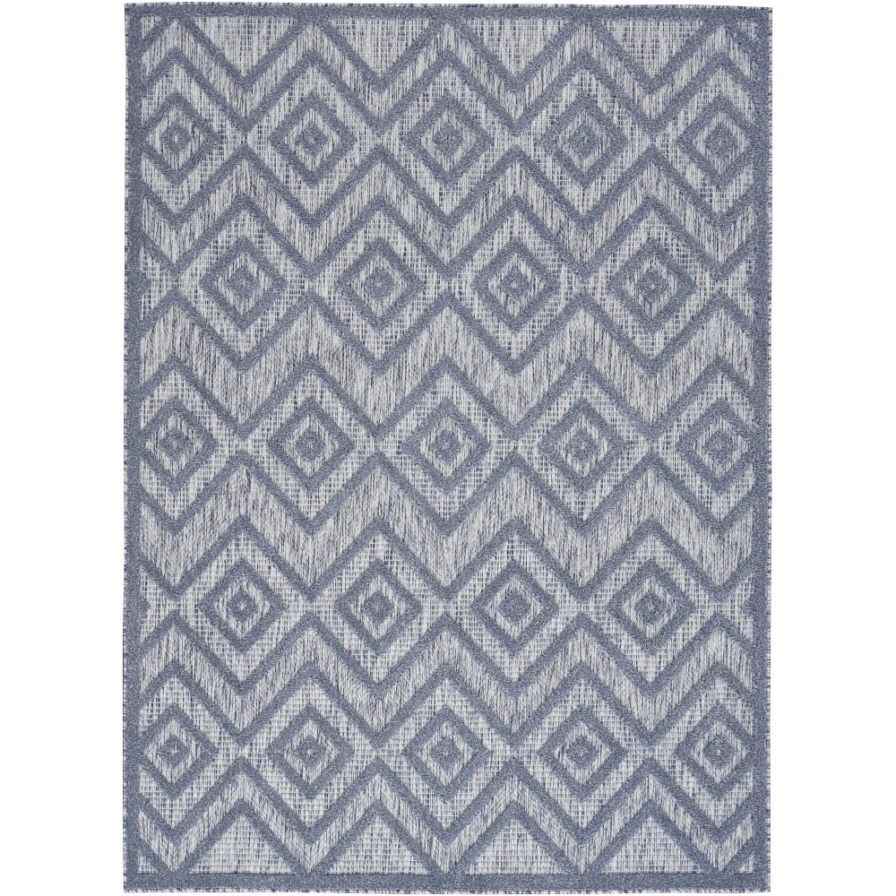 Nourison Versatile NRV01 Area Rug, Denim Blue, 4' x 6'