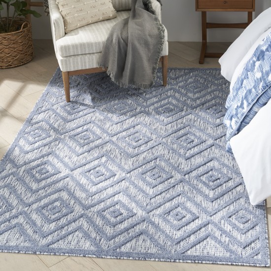 Nourison Versatile NRV01 Area Rug, Denim Blue, 4' x 6'