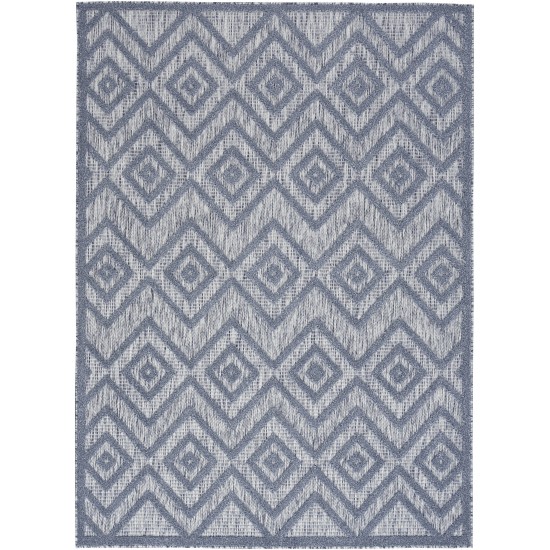 Nourison Versatile NRV01 Area Rug, Denim Blue, 6' x 9'