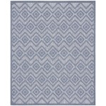 Nourison Versatile NRV01 Area Rug, Denim Blue, 8' x 10'