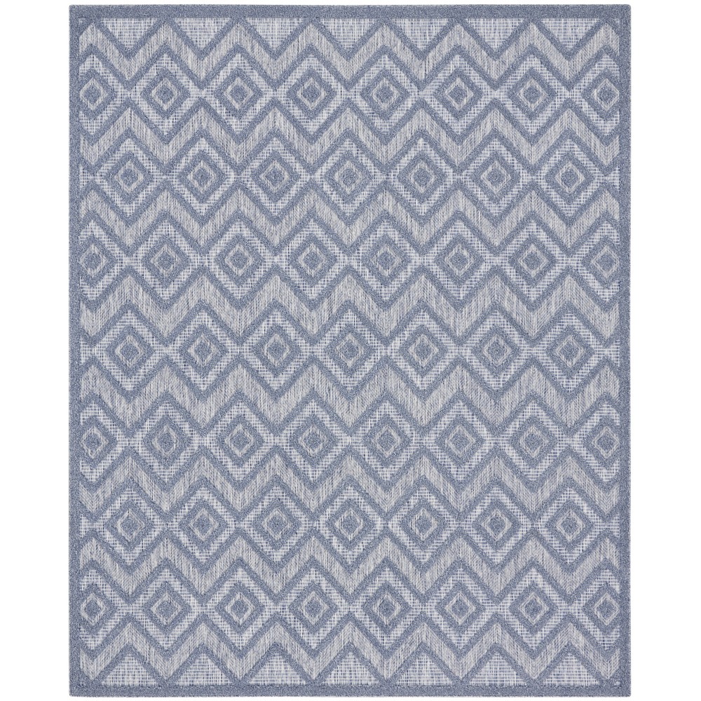 Nourison Versatile NRV01 Area Rug, Denim Blue, 8' x 10'