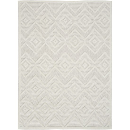 Nourison Versatile NRV01 Area Rug, Ivory/White, 4' x 6'