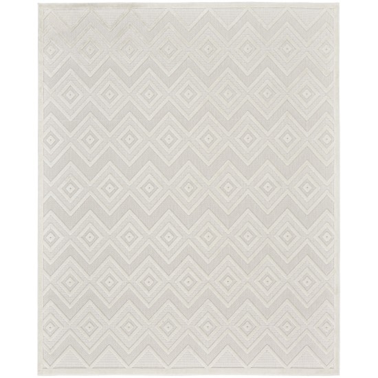 Nourison Versatile NRV01 Area Rug, Ivory/White, 7' x 10'