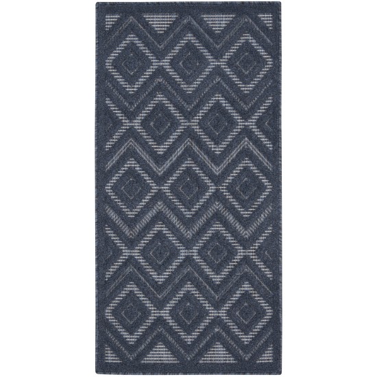 Nourison Versatile NRV01 Runner Rug, Navy/Blue, 2' x 4'