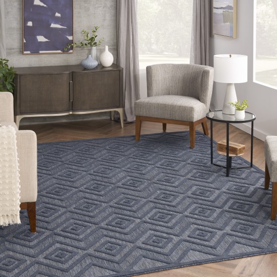 Nourison Versatile NRV01 Area Rug, Navy/Blue, 7' x 10'