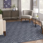 Nourison Versatile NRV01 Area Rug, Navy/Blue, 8' x 10'