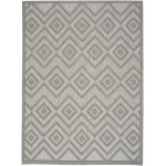 Nourison Versatile NRV01 Area Rug, Silver/Grey, 4' x 6'