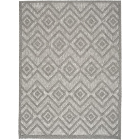 Nourison Versatile NRV01 Area Rug, Silver/Grey, 4' x 6'