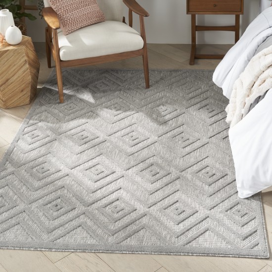 Nourison Versatile NRV01 Area Rug, Silver/Grey, 4' x 6'