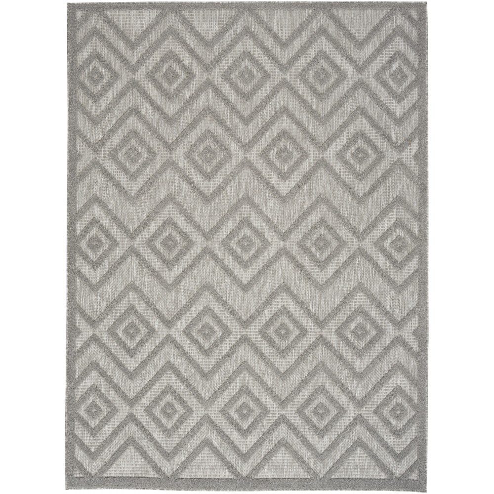 Nourison Versatile NRV01 Area Rug, Silver/Grey, 5' x 7'