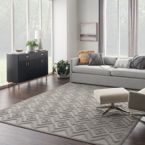 Nourison Versatile NRV01 Area Rug, Silver/Grey, 7' x 10'