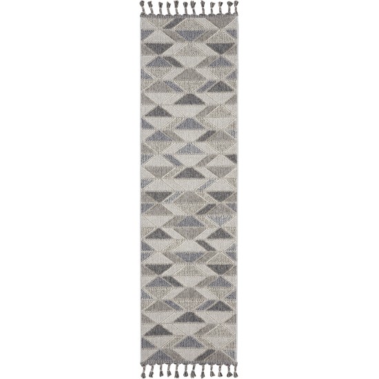 Nourison Paxton PAX01 Runner Rug, Grey/Charcoal, 2'2" x 8'2"