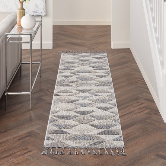 Nourison Paxton PAX01 Runner Rug, Grey/Charcoal, 2'2" x 8'2"