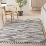 Nourison Paxton PAX01 Area Rug, Grey/Charcoal, 5'3" x 7'11"