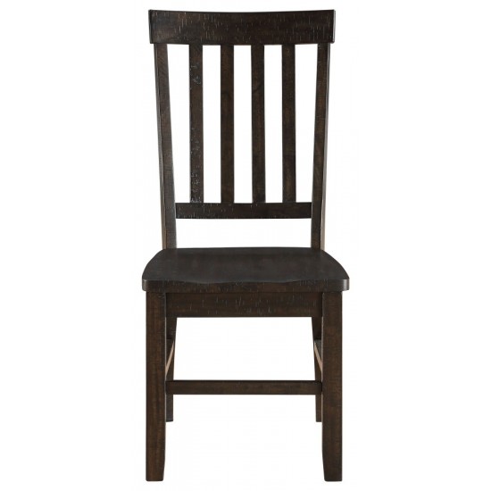 ACME Maisha Side Chair (Set-2), Rustic Walnut