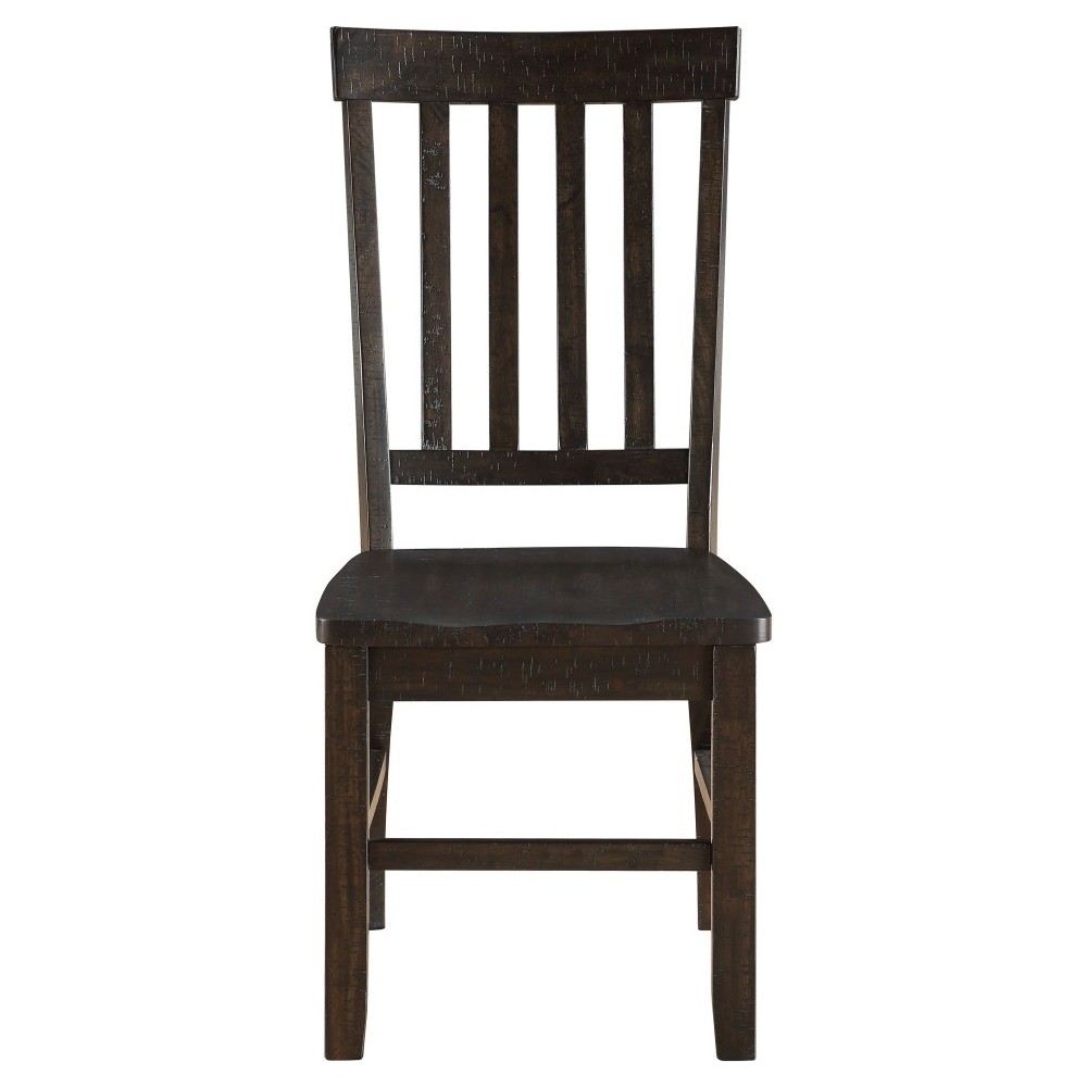 ACME Maisha Side Chair (Set-2), Rustic Walnut