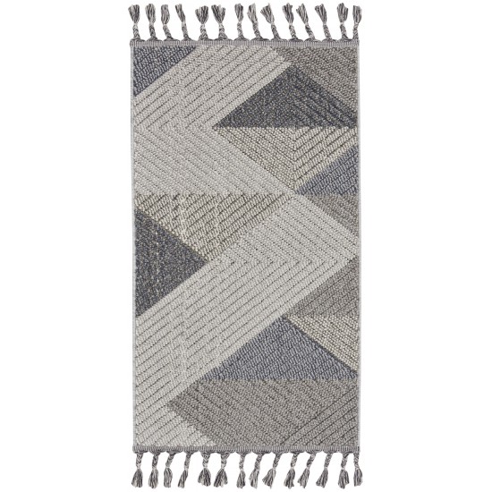 Nourison Paxton PAX04 Area Rug, Grey/Slate, 2'2" x 4'5"