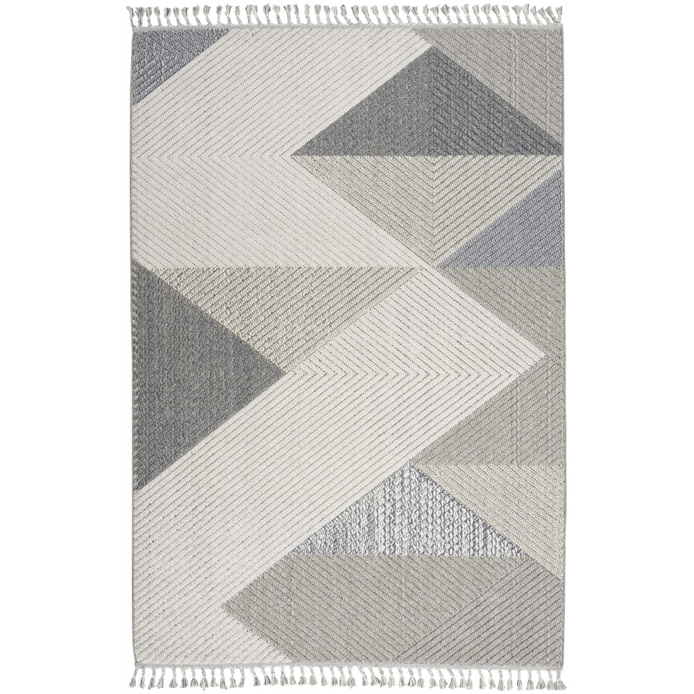 Nourison Paxton PAX04 Area Rug, Grey/Slate, 4' x 6'2"