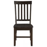 ACME Maisha Side Chair (Set-2), Rustic Walnut