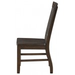 ACME Maisha Side Chair (Set-2), Rustic Walnut