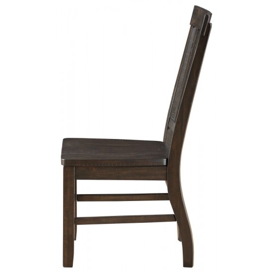 ACME Maisha Side Chair (Set-2), Rustic Walnut