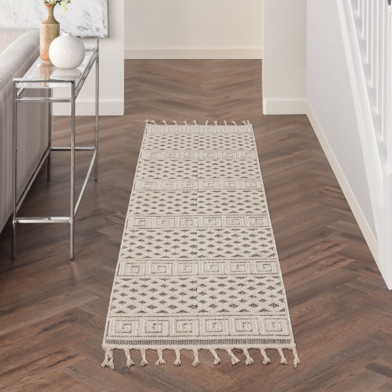 Nourison Paxton PAX05 Runner Rug, Ivory/Grey, 2'2" x 8'2"