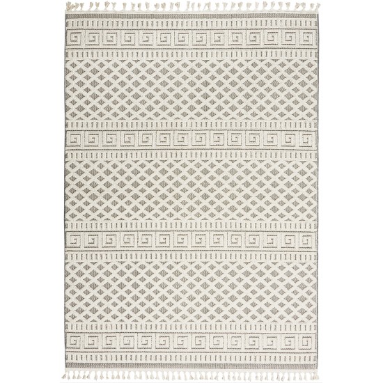 Nourison Paxton PAX05 Area Rug, Ivory/Grey, 4' x 6'2"