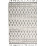 Nourison Paxton PAX05 Area Rug, Ivory/Slate, 4' x 6'2"