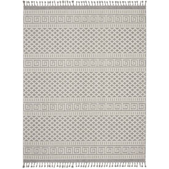 Nourison Paxton PAX05 Area Rug, Ivory/Slate, 7'10" x 10'6"