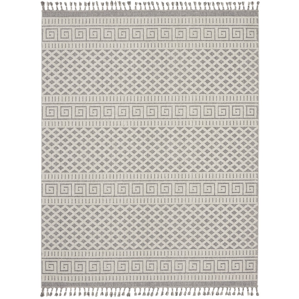 Nourison Paxton PAX05 Area Rug, Ivory/Slate, 7'10" x 10'6"