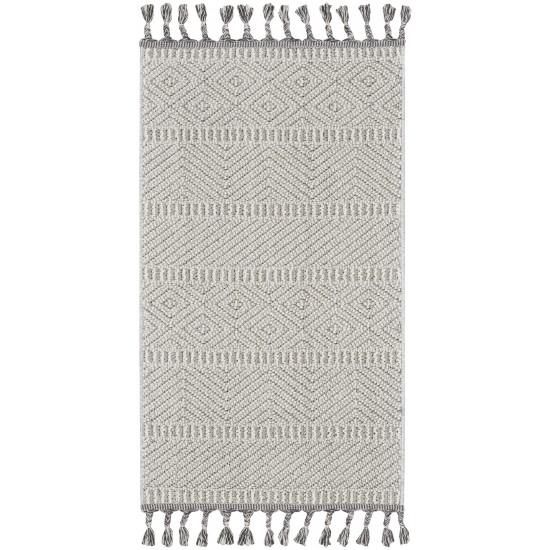 Nourison Paxton PAX06 Area Rug, Grey/Ivory, 2'2" x 4'5"