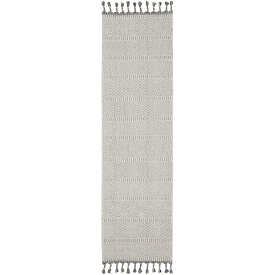 Nourison Paxton PAX06 Runner Rug, Grey/Ivory, 2'2" x 8'2"